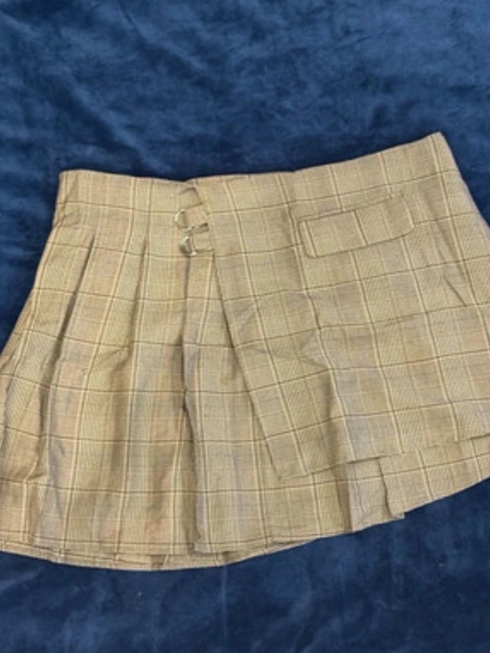 Finesse Plaid Skirt with Beige Lining